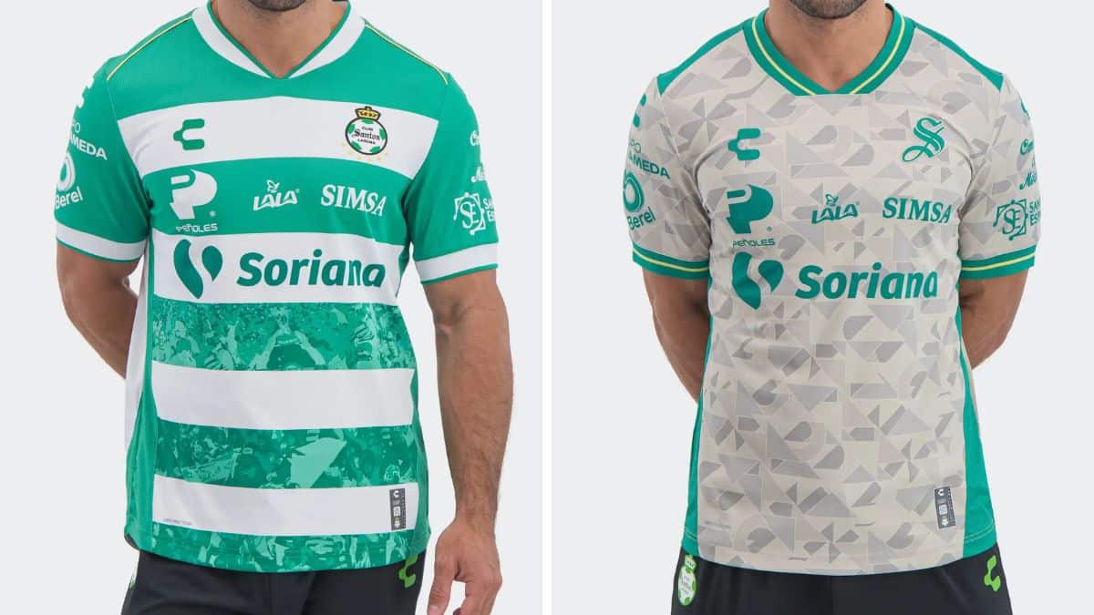 Los nuevos jerseys de Santos Laguna 2025-2026